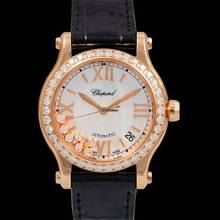 Thumbnail von Chopard Happy Sport 274808-5006 - Happy Sport Automatic Mother-of-pearl dial Dial 18k Rose Gold Ladies Watch </h1>