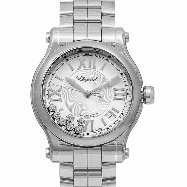  Chopard Happy Sport 278559-3002 - Happy Sport 36 mm Automatic Silver Dial Diamonds Ladies Watch </h1> 