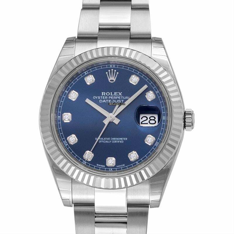 Rolex Datejust 41 126334-0015 - Datejust 41 Blue Steel/18k White Gold Dia 41mm </h1>
