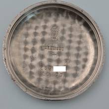 Thumbnail von Movado Calendomatic Triple date 16207 black dial Steel 1950’s </h1>