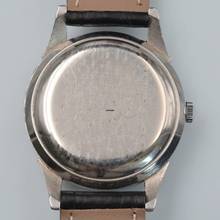 Thumbnail von Movado Calendomatic Triple date 16207 black dial Steel 1950’s </h1>