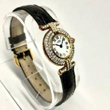 Thumbnail von Cartier VERMEIL COLISÈE Quartz 24mm GoldPlated Argent 0.89TCW DIAMOND Watch </h1>