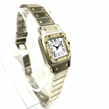 Thumbnail von Cartier Santos Galbée 24mm Automatic 2 Tone 0.69TCW Diamond Watch </h1>