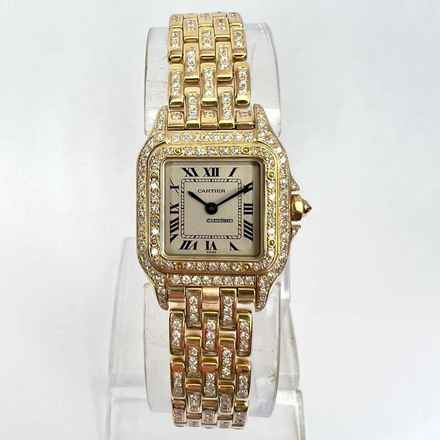  Cartier Panthère 23mm 18K Yellow Gold 3.2TCW Diamond Watch </h1> 