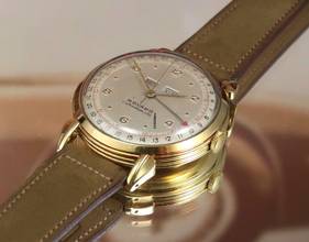 Thumbnail von Movado CALENDOMATIC OVERSIZE 38MM RARE VINTAGE 18K GOLD