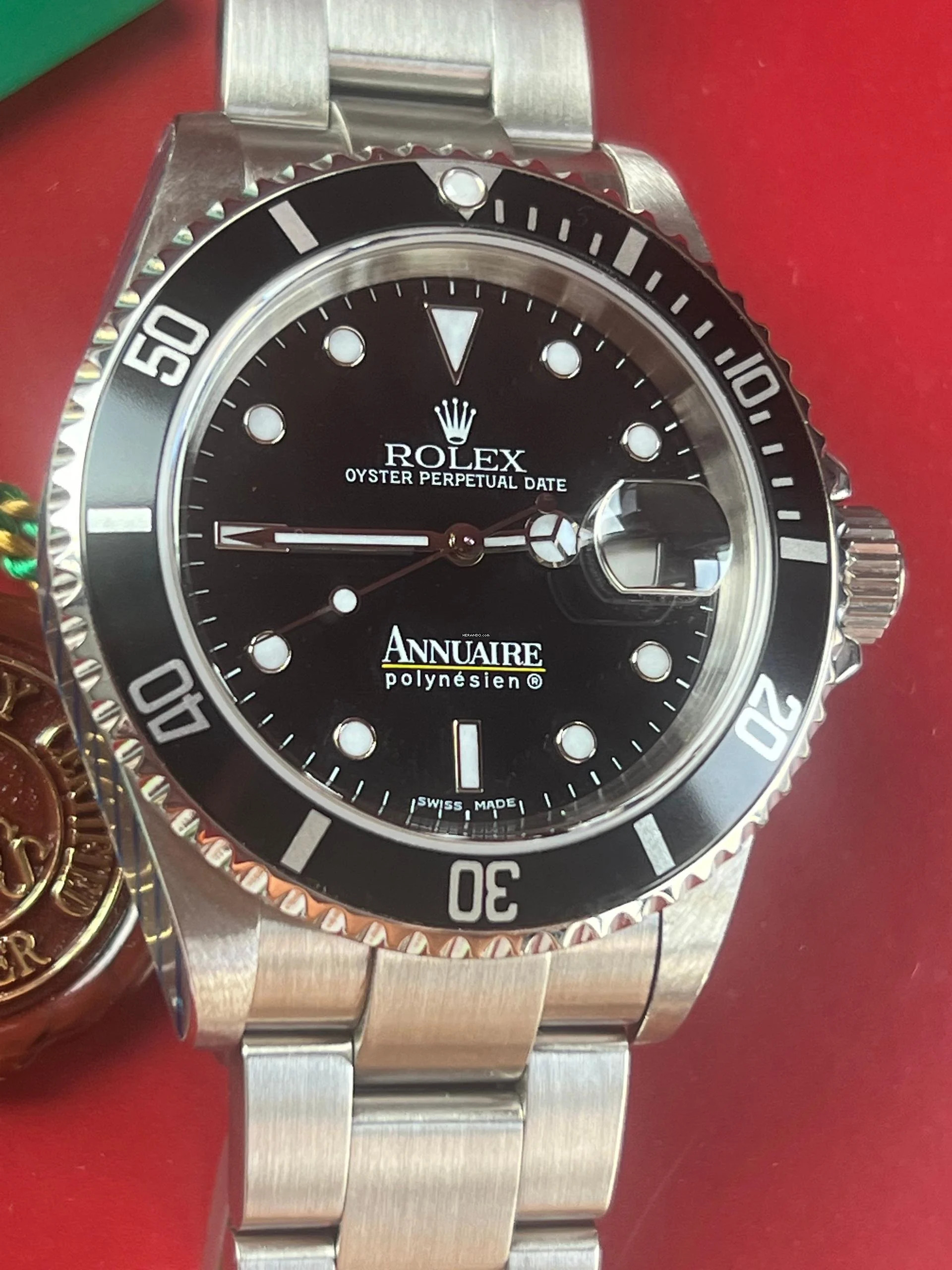 Rolex Submariner Date 16610 Submariner Date ANNUAIRE Polynesien 3 Pieces in the World Full Set (COMEX)