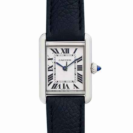  Cartier Tank WSTA0042 - Tank Quartz White Dial Stainless Steel Ladies Watch </h1> 