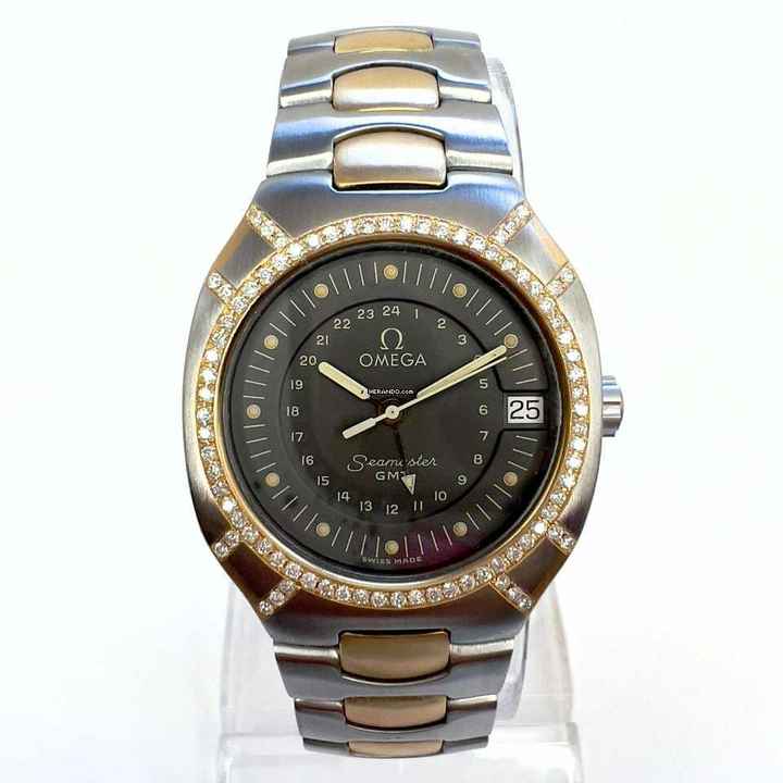  Omega Seamaster POLARIS GMT 2 Tone 31mm 0.58TCW Diamond Watch </h1> 