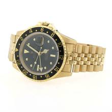Thumbnail von Rolex GMT-Master Yellow Gold Black Nipple Dial Ref.16758 </h1>