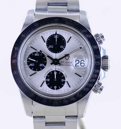  Tudor Oysterdate Big Block 79180 silver Panda Dial Automatic Oysterband Chronograph Top </h1> 