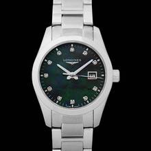 Thumbnail von Longines Conquest Classic L22864886 - Conquest Classic Quartz Black Mother of Pearl Dial Diamond Ladies Watch </h1>