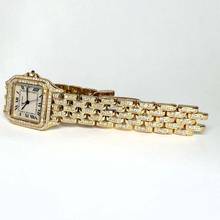 Thumbnail von Cartier Panthère 27mm Quartz 18K Yellow Gold 6.1TCW Diamond Watch </h1>