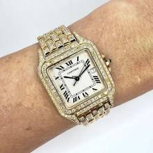 Thumbnail von Cartier Panthère 27mm Quartz 18K Yellow Gold 6.1TCW Diamond Watch </h1>