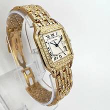 Thumbnail von Cartier Panthère 27mm Quartz 18K Yellow Gold 6.1TCW Diamond Watch </h1>