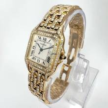Thumbnail von Cartier Panthère 27mm Quartz 18K Yellow Gold 6.1TCW Diamond Watch </h1>