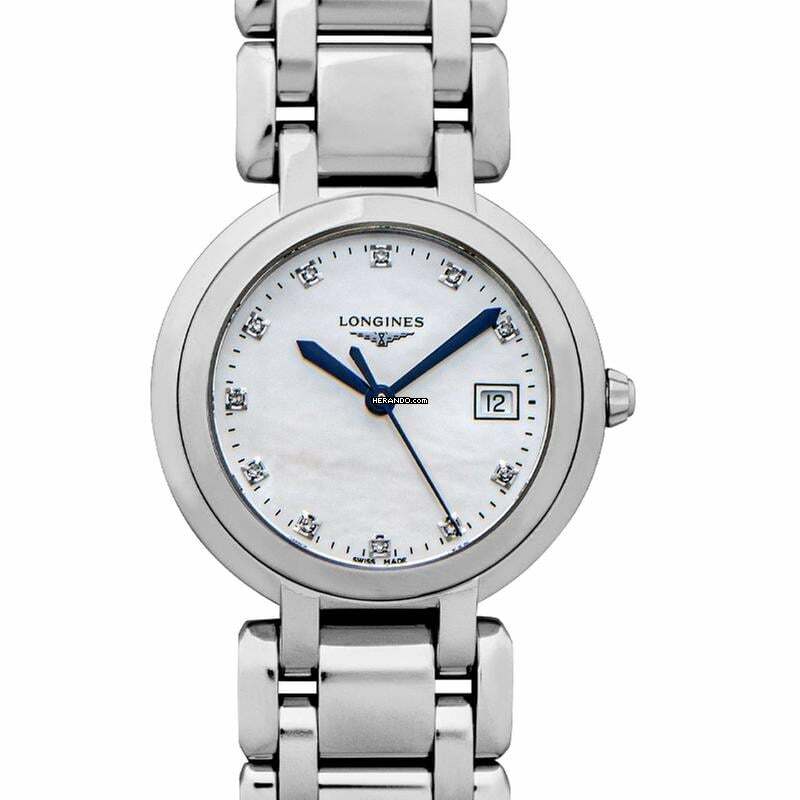  Longines PrimaLuna L81124876 - PrimaLuna Quartz White Mother of Pearl Dial Diamond Ladies Watch </h1> 