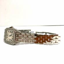 Thumbnail von Cartier Santos Demoiselle Quartz 26mm Steel 4.41TCW Diamond Watch </h1>
