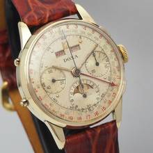 Thumbnail von Doxa Chronograph Calendar Moon 18k Gold Valjoux 730/88 </h1>