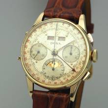 Thumbnail von Doxa Chronograph Calendar Moon 18k Gold Valjoux 730/88 </h1>