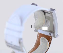 Thumbnail von Hermès Heure H white Strap white Dial Big Version rar B+P new unworn