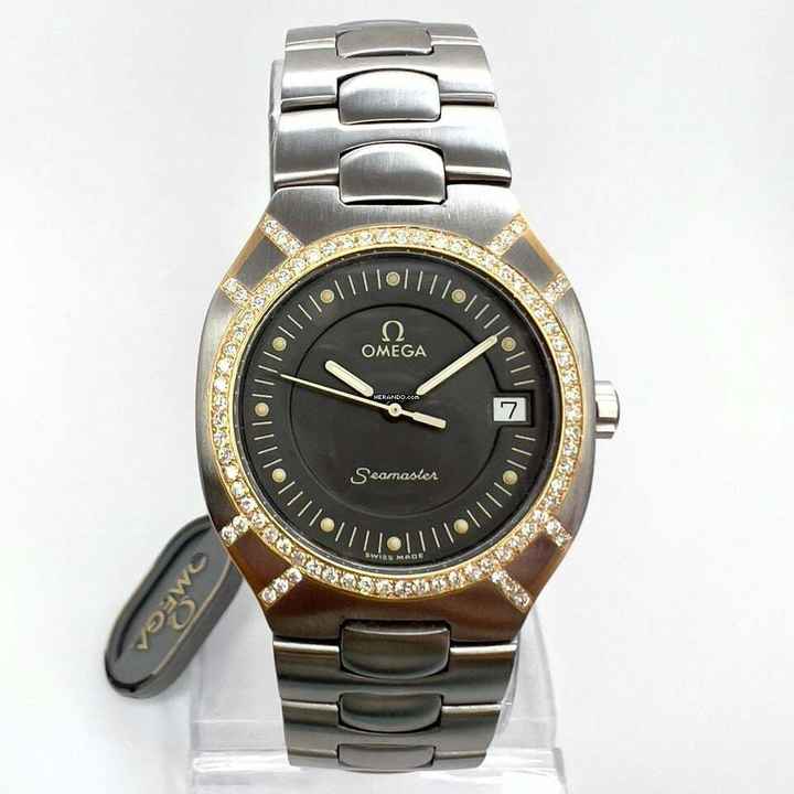  Omega Seamaster POLARIS 2 Tone 31mm 0.58TCW Diamond Watch </h1> 