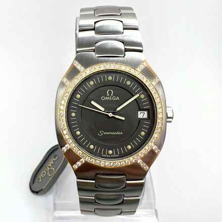  Omega Seamaster POLARIS 2 Tone 31mm 0.58TCW Diamond Watch </h1> 