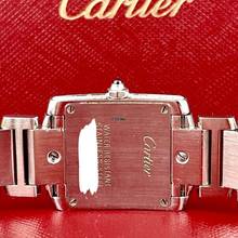 Thumbnail von Cartier Tank Française Quartz 20mm Steel ~6TCW Full DIAMOND Watch </h1>