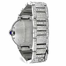 Thumbnail von Cartier Ballon Bleu 28mm Quartz Steel ~7TCW DIAMOND Watch </h1>