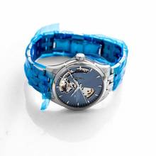Thumbnail von Hamilton Jazzmaster Lady H32215140 - Jazzmaster Open Heart Lady Auto Stainless Steel Blue Dial Ladies Watch </h1>