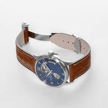 Thumbnail von Hamilton Jazzmaster Open Heart H32705041 - Jazzmaster Open Heart Auto Blue Steel/Leather 42mm </h1>