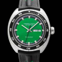 Thumbnail von Hamilton Pan Europ H35415761 - American Classic Automatic Green Dial Stainless Steel Men's Watch </h1>
