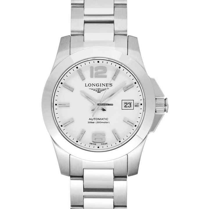  Longines Conquest L32764166 - Conquest Automatic White Dial Ladies Watch </h1> 