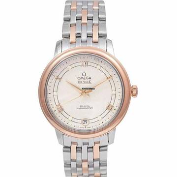  Omega De Ville Prestige 424.20.33.20.52.003 - De Ville Prestige Co-Axial 32.7 mm Automatic Silver Dial Red Gold La </h1> 