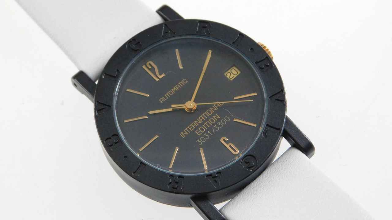  Bulgari Bulgari Herrenuhr Automatik Carbon Gold International Edition No 3131 v 3300 </h1> 