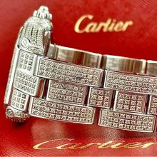Thumbnail von Cartier Roadster 2510 Automatic 38mm Steel ~7TCW Full DIAMOND Watch </h1>
