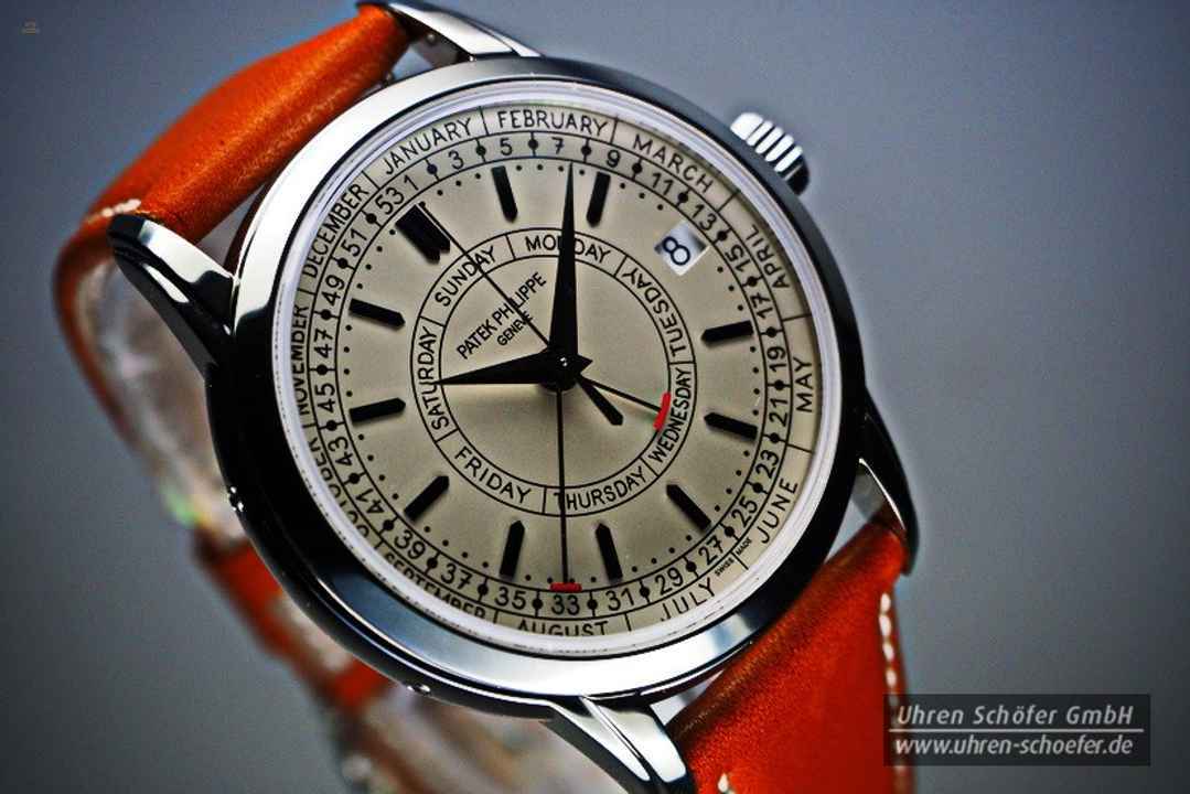 PATEK PHILIPPE CALATRAVA "Wochenkalender" Edelstahl