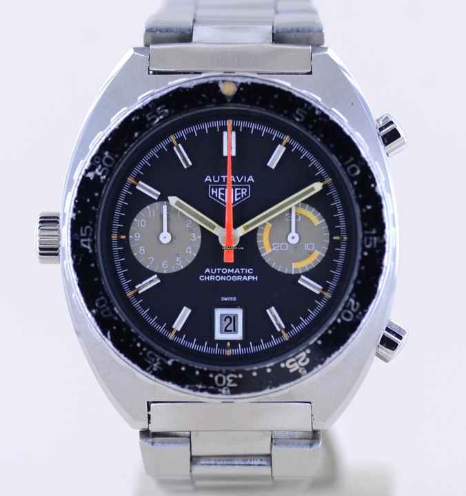  TAG Heuer Autavia Orange Boy Chronograph Vintage Automatic Cal 12 Klassiker rar </h1> 