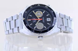 Thumbnail von TAG Heuer Autavia Orange Boy Chronograph Vintage Automatic Cal 12 Klassiker rar </h1>