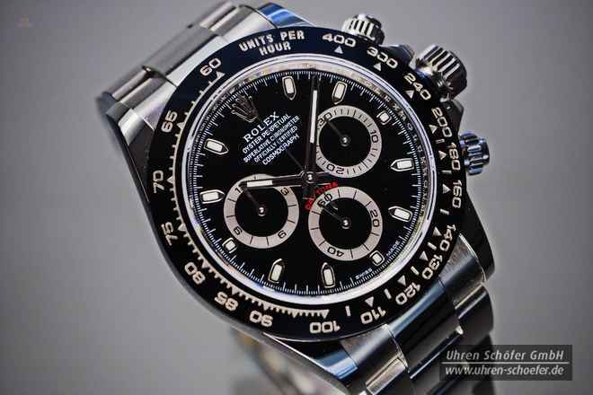 ROLEX COSMOGRAPH DAYTONA "NEGRO" in Edelstahl