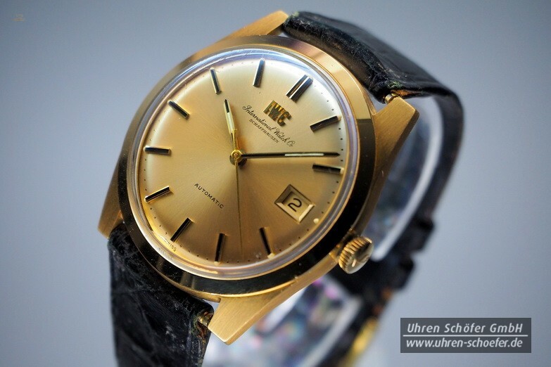IWC Vintage Anzugsuhr in Gelbgold