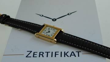 Thumbnail von Cartier Tank 18 Kt Gelbgold Tank Normale Paris Handaufzug Lady 20 x 28 mm C 78-1 </h1>