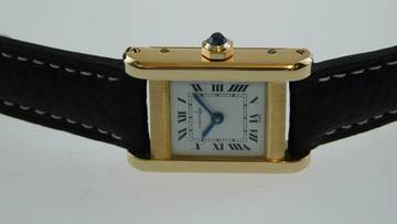 Thumbnail von Cartier Tank 18 Kt Gelbgold Tank Normale Paris Handaufzug Lady 20 x 28 mm C 78-1 </h1>