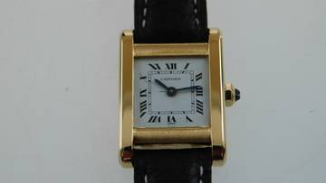 Thumbnail von Cartier Tank 18 Kt Gelbgold Tank Normale Paris Handaufzug Lady 20 x 28 mm C 78-1 </h1>