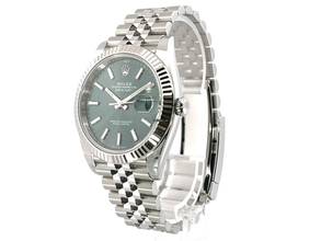 Thumbnail von Rolex Datejust 41 Edelstahl Weißgold 126334 Mint Green Jubile-Band </h1>