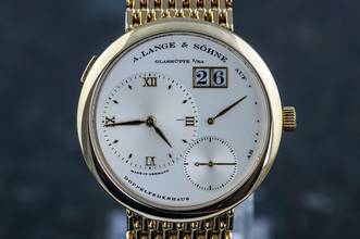 Thumbnail von A. Lange & Söhne Lange 1 151.021 | 18k Yellowgold | orig. Goldbracelet | Caliber L901.0