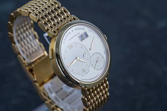 Thumbnail von A. Lange & Söhne Lange 1 151.021 | 18k Yellowgold | orig. Goldbracelet | Caliber L901.0