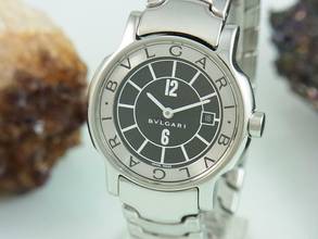 Thumbnail von Bulgari Solotempo Lady Saphirglas Edelstahl Damenuhr | St-29-s | 29 Mm </h1>