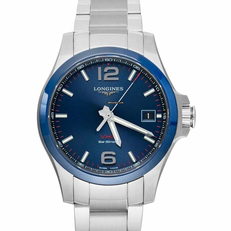  Longines Conquest L37194966 - Conquest VHP Quartz Blue Dial Men's Watch </h1> 