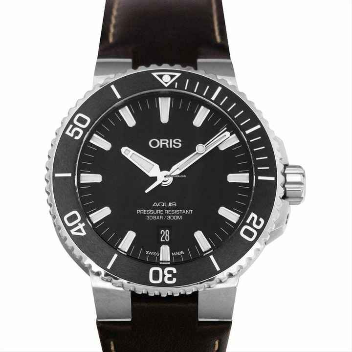  Oris Aquis Date 01 733 7730 4154-07 5 24 10EB - Aquis Automatic Black Dial Stainless Steel Men's Watch </h1> 