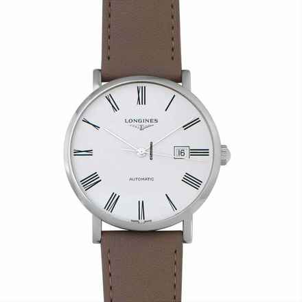  Longines Elegant L49114110 - The Longines Elegant Collection Automatic White Dial Stainless Steel Men's Wat </h1> 